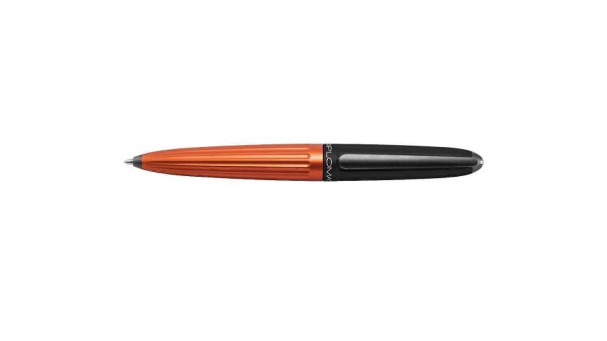 Portaminas Diplomat Aero Black/Orange 0.7mm