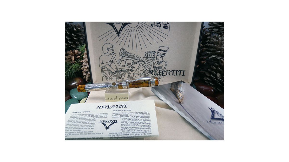 Pluma Estilográfica Visconti Nefertiti Limited Edition 99 unidades