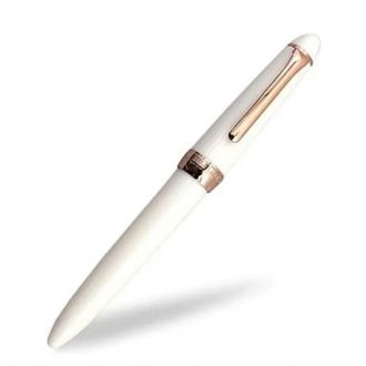 Pluma Sailor Fasciner White with Pink Gold
