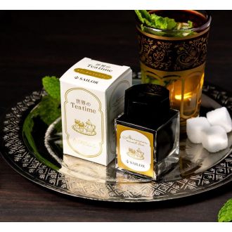 Pluma Estilográfica Sailor ProGear Slim Teatime Around The World Moracaan Mint Tea - Mint & Sugar Limited Edition