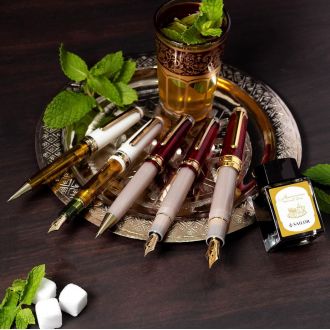 Pluma Estilográfica Sailor ProGear King of Pens Teatime Around The World Moroccan Mint Tea - Kissan Limited Edition